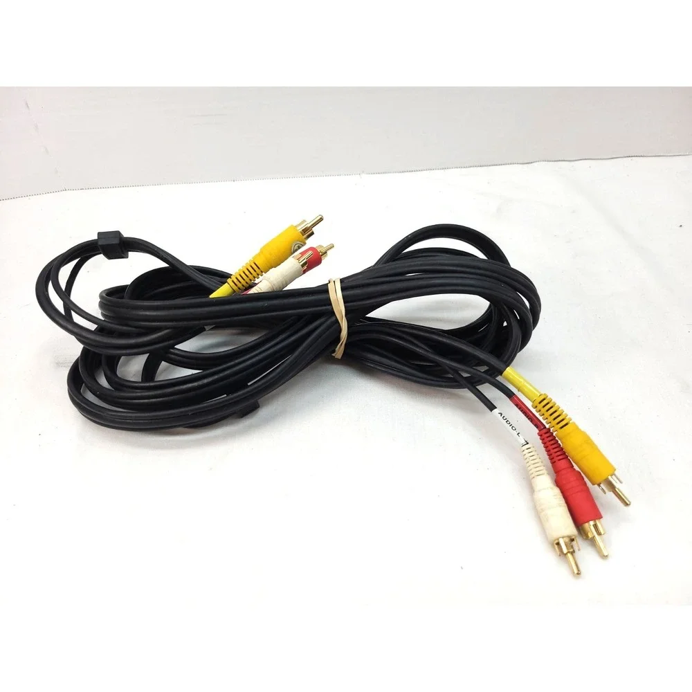 3 RCA Audio Video AV Cable 12' 3RCA L+R+V HDTV DVD